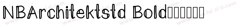 NBArchitektstd Bold字体转换